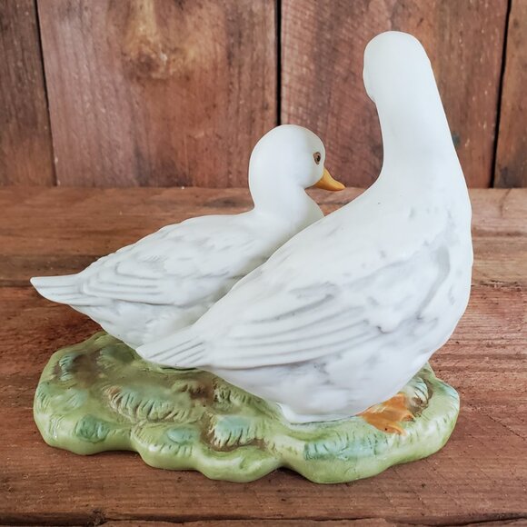 Vintage Homco Country Duck Family Figurine #1425 Bisque Porcelain Retired - Picture 7 of 10